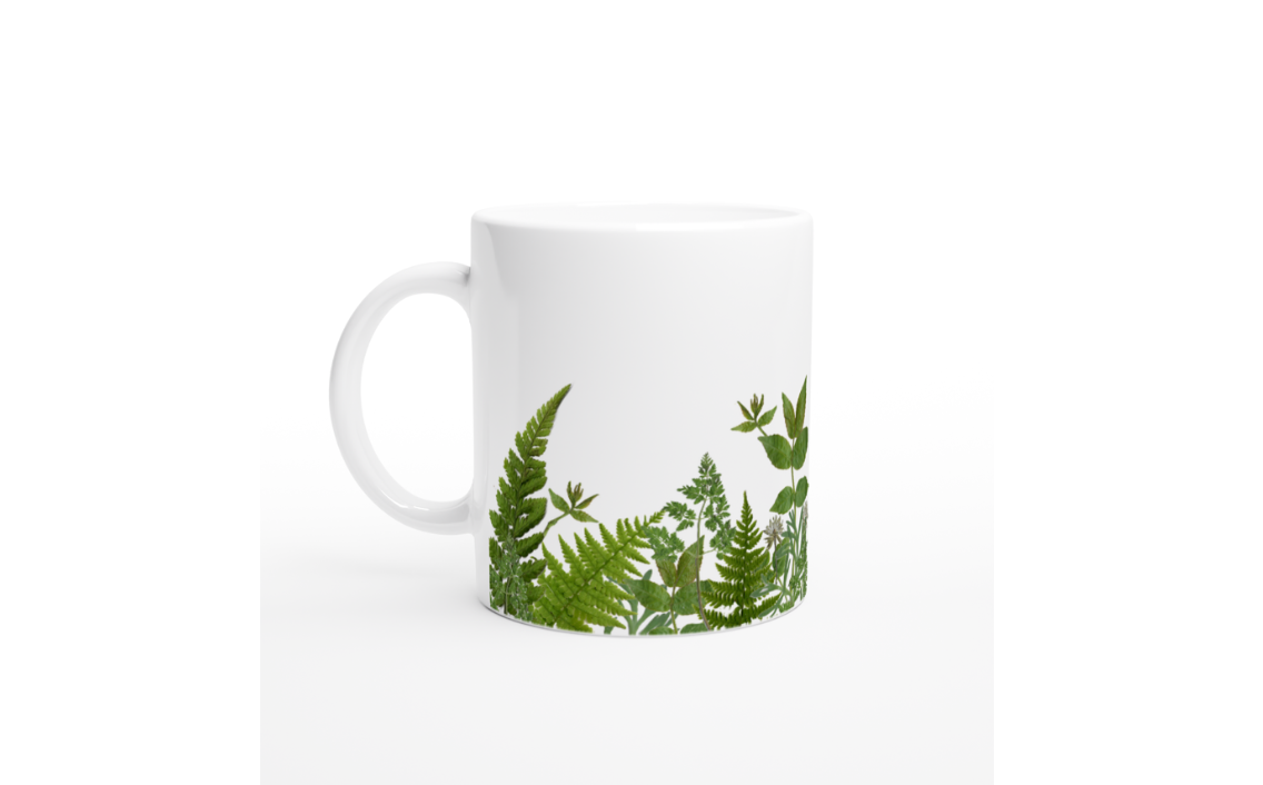 Green Garden Print Mug