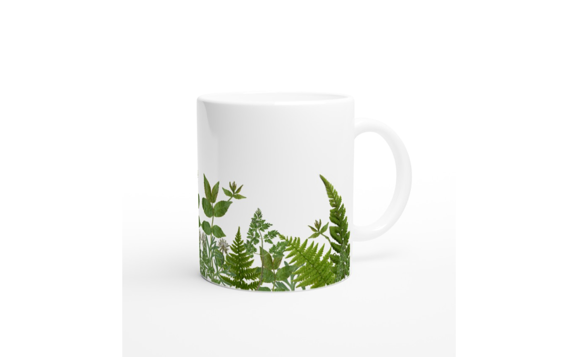 Green Garden Print Mug