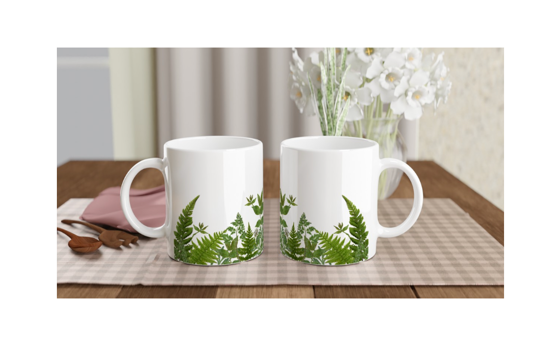 Green Garden Print Mug