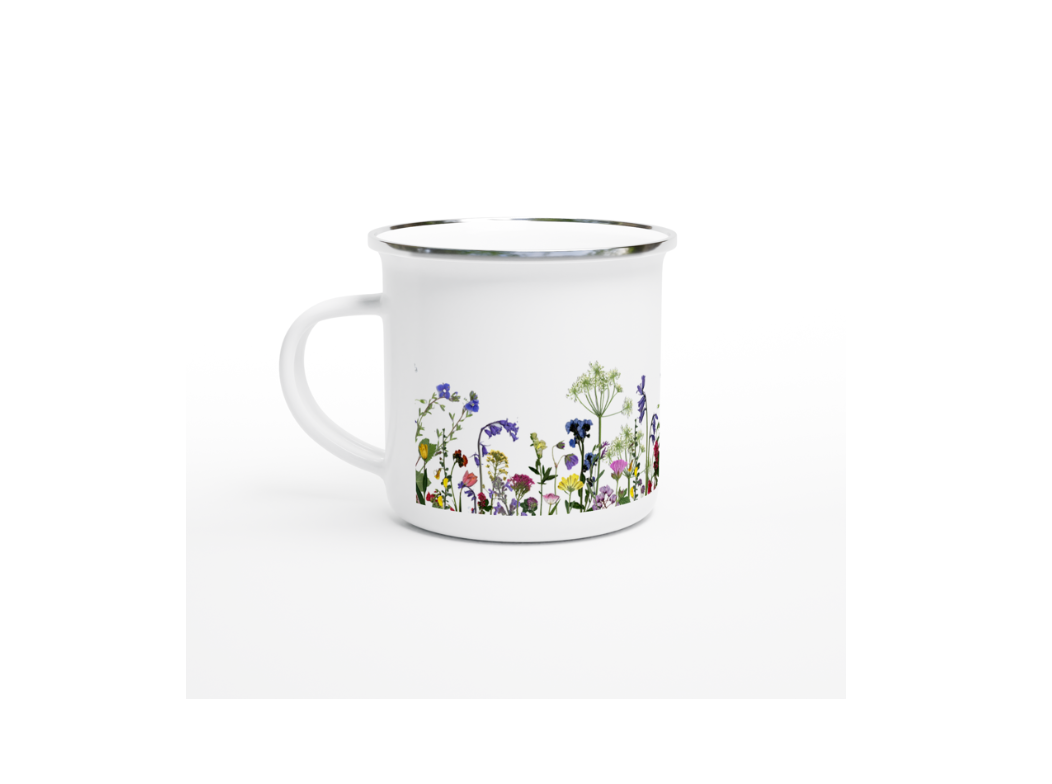 Floral Garden Tin Mug
