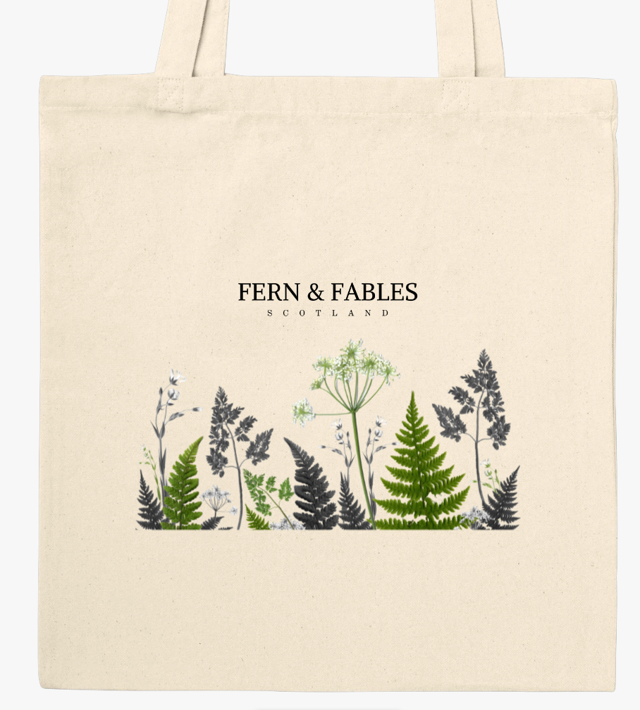 Wild Greenery Print Tote Bag