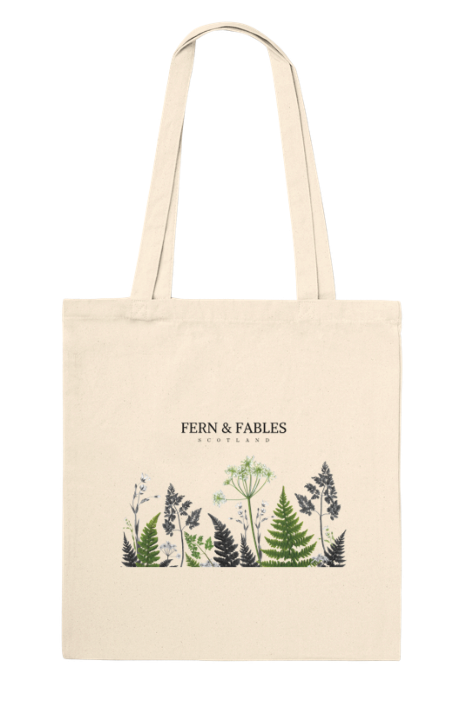 Wild Greenery Print Tote Bag