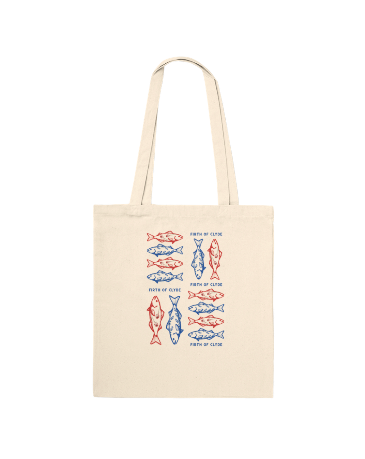 Floral Fish Print Tote Bag