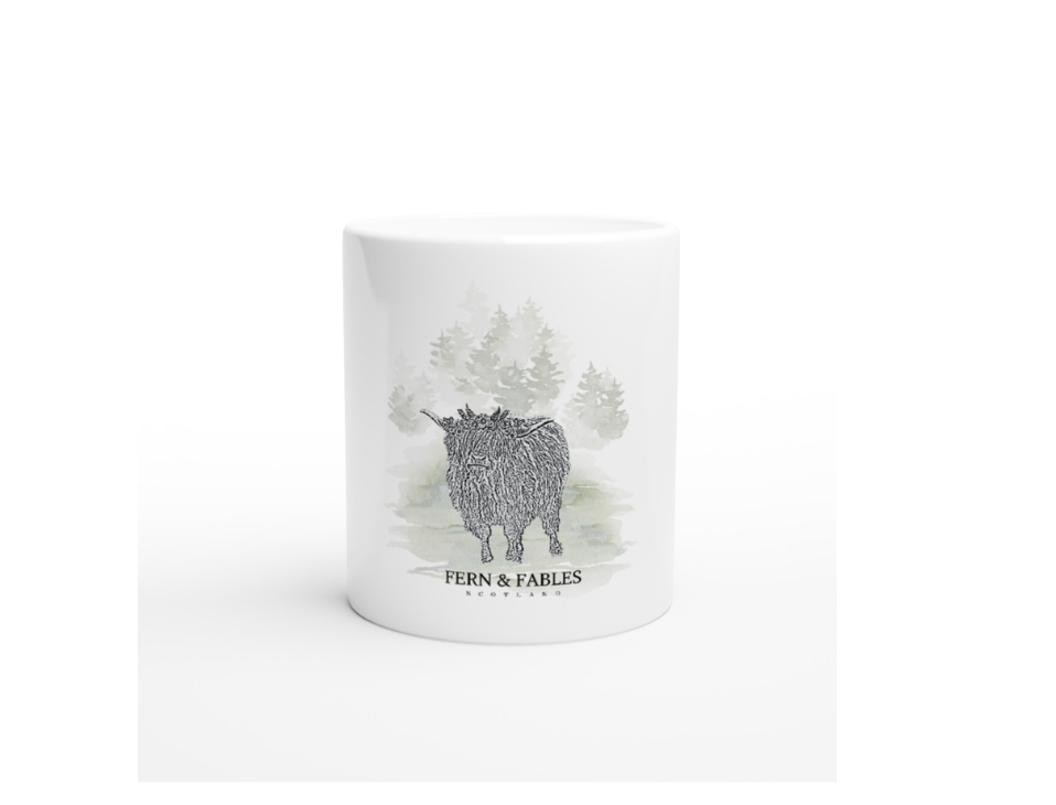 Highland Cow Print Mug