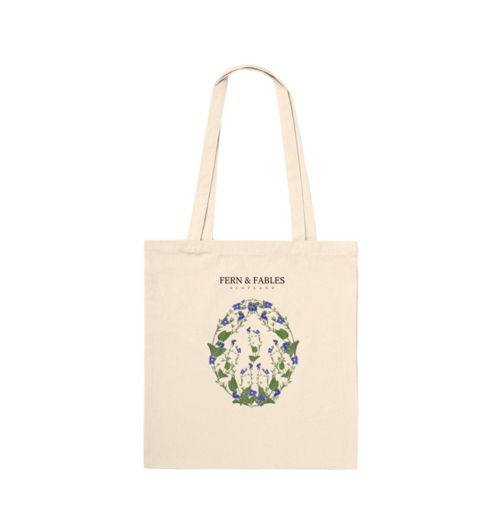 Floral Egg Design Tote Bag