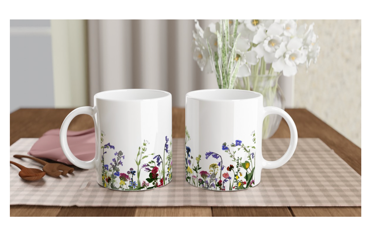 Floral Garden Print Mug