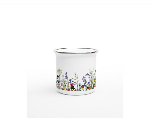 Floral Garden Tin Mug