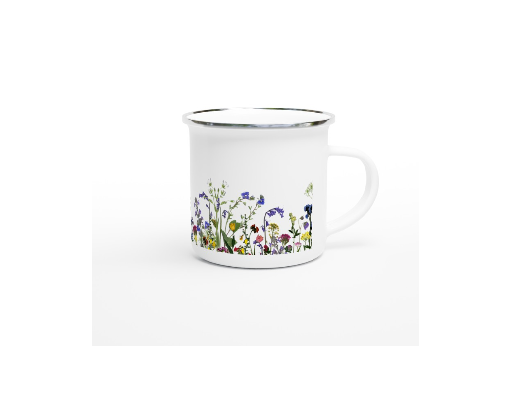 Floral Garden Tin Mug