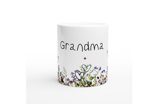 Grandma Floral Mug