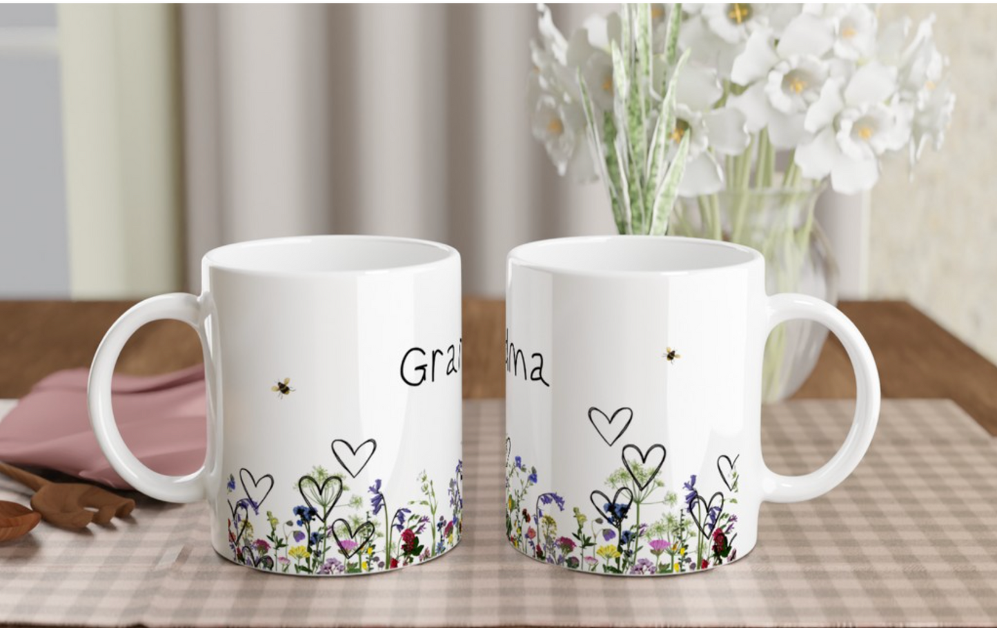 Grandma Floral Mug