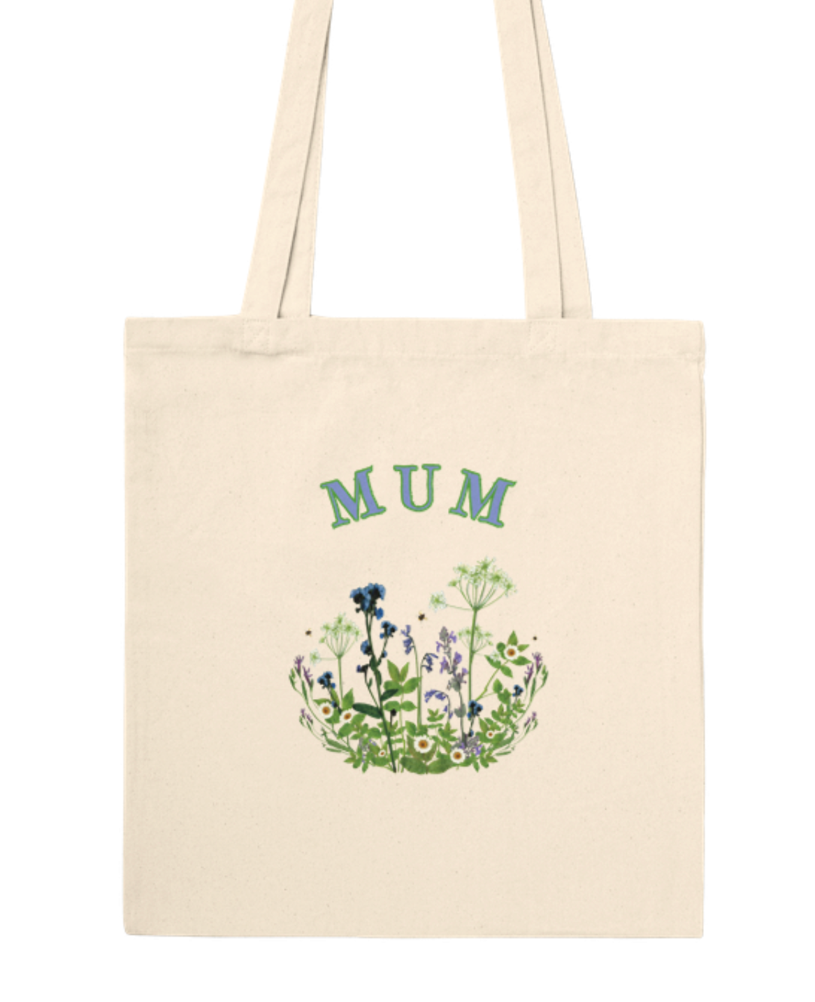 Mum Floral Bowl Tote Bag